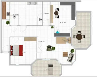 Grundriss der Unterkunft Club Dres