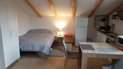 Küche/Küchenzeile in der Unterkunft Apartment Business