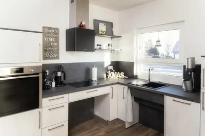Küche/Küchenzeile in der Unterkunft Ferienwohnung Bergäcker