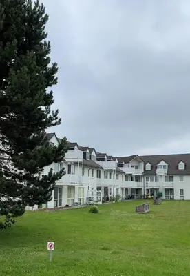 Das Gebäude in dem sich die Ferienwohnung befindet