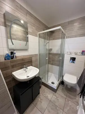 Ein Badezimmer in der Unterkunft Ferienwohnungen Yanev