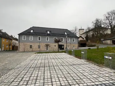 Das Gebäude in dem sich die Ferienwohnung befindet