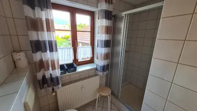 Ein Badezimmer in der Unterkunft Gästehaus Gertraud