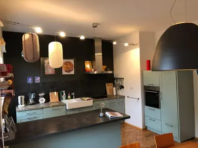 Küche/Küchenzeile in der Unterkunft Haus mit Geschichte in Mähring