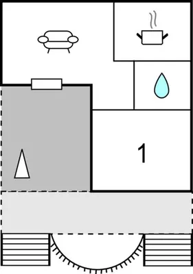 Grundriss der Unterkunft Ferienhaus Sportplatzweg E