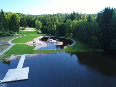 Naturlandschaft in der Nähe des Campingplatzes