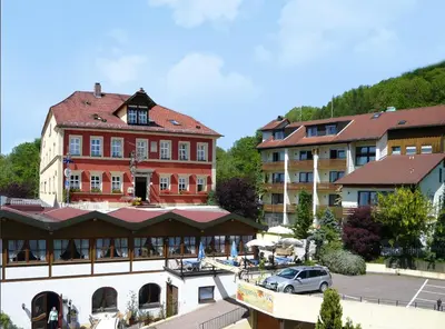 Das Gebäude in dem sich das Hotel befindet