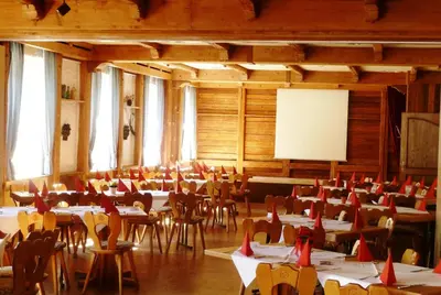 Der Geschäftsbereich oder Konferenzraum in der Unterkunft Meister BÄR HOTEL Bayreuth