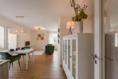 Grundriss der Unterkunft Exklusiv & Zentral: 1-Zi. Apartment mit Balkon Stellplatz