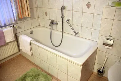 Ein Badezimmer in der Unterkunft Hotel Gasthof Zum weissen Lamm