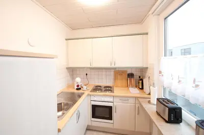 Küche/Küchenzeile in der Unterkunft Studio Apartment - zentral mit Parkplatz - Balkon