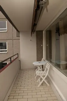 Küche/Küchenzeile in der Unterkunft Studio Apartment - zentral mit Parkplatz - Balkon