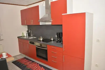 Küche/Küchenzeile in der Unterkunft Ferienwohnung Elisabeth