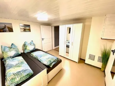 Ein Sitzbereich in der Unterkunft Ferienwohnung Vogel