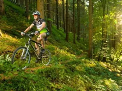 Radfahren an der Unterkunft Ferienwohnung auf dem Dach des Frankenwaldes oder in der Nähe
