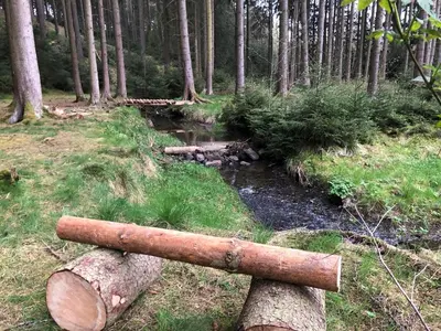 Naturlandschaft in der Nähe des Ferienhauses