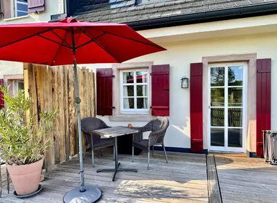 Ein Patio oder anderer Außenbereich in der Unterkunft Kuhstall
