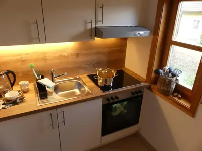 Küche/Küchenzeile in der Unterkunft Appartement Buchstein