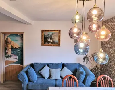 Grundriss der Unterkunft Apartment Bayreuth, Große Ferienwohnung im Haus mit Kunst, 3 Schlafzimmer, Küche, Parkplatz