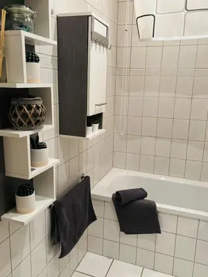 Ein Badezimmer in der Unterkunft schöne Fewo,54qm,2SchlaZi,4Pers,Vollausstattung