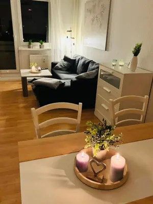 Ein Sitzbereich in der Unterkunft schöne Fewo,54qm,2SchlaZi,4Pers,Vollausstattung