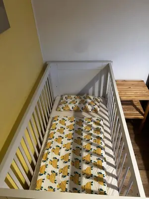 Ein Bett oder Betten in einem Zimmer der Unterkunft Ferienwohnungen Carlsfeld