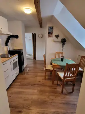 Küche/Küchenzeile in der Unterkunft Ferienwohnung Sonnenhaus