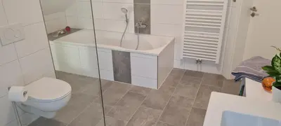 Ein Badezimmer in der Unterkunft Sonnenblick Rittersgrün I