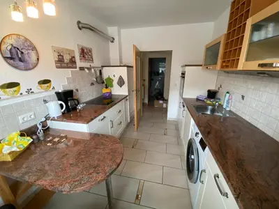 Küche/Küchenzeile in der Unterkunft Wunderschöne Ferienwohnung in Nagel am See