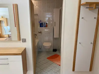 Ein Badezimmer in der Unterkunft Wunderschöne Ferienwohnung in Nagel am See
