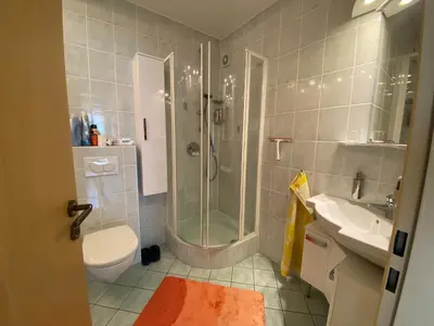 Ein Badezimmer in der Unterkunft Wunderschöne Ferienwohnung in Nagel am See
