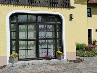 Ein Garten an der Unterkunft Apfelblüte und Paradies