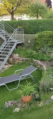 Ein Garten an der Unterkunft Ferienwohnung 360°