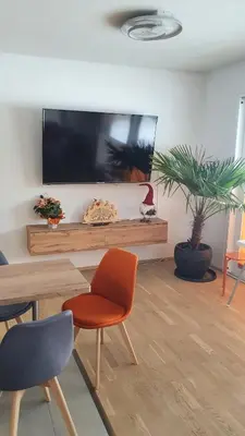 TV/Unterhaltungsangebot in der Unterkunft Moderne, barrierefreie Ferienwohnung