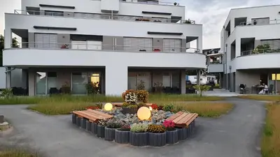 Das Gebäude in dem sich die Ferienwohnung befindet