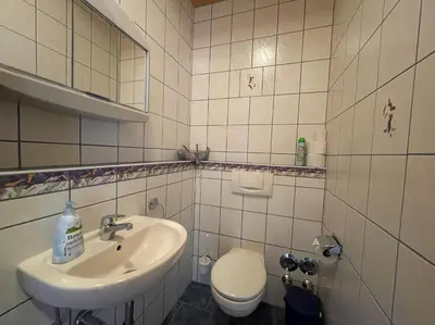 Ein Badezimmer in der Unterkunft Ferienwohnungen Am Kirchberg Kapplblick