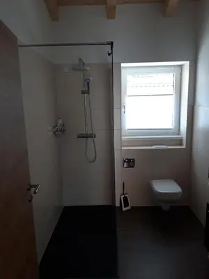 Ein Badezimmer in der Unterkunft Gästehaus Andreas