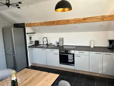 Küche/Küchenzeile in der Unterkunft Die Loft