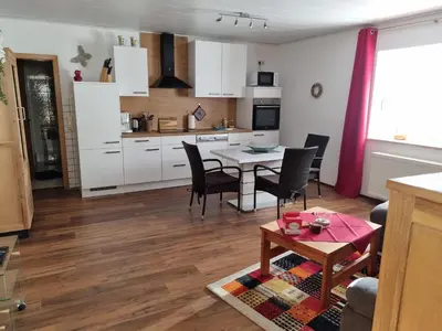 Küche/Küchenzeile in der Unterkunft Ferienwohnung Norbert