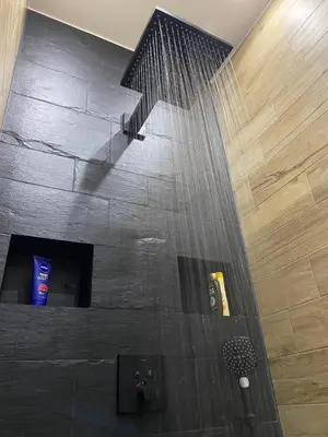 Ein Badezimmer in der Unterkunft Frankenwald-Lodge