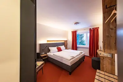 Ein Bett oder Betten in einem Zimmer der Unterkunft Am Ochsenkopf