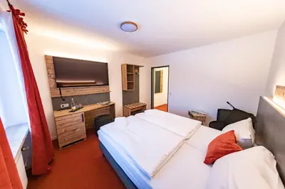 Ein Bett oder Betten in einem Zimmer der Unterkunft Am Ochsenkopf