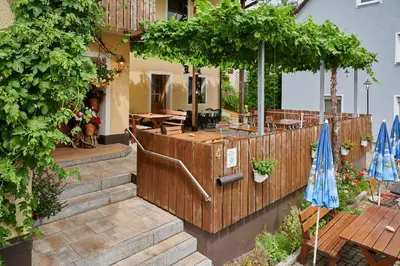 Ein Garten an der Unterkunft Ferienwohnung Patermann