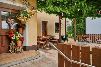Ein Balkon oder eine Terrasse in der Unterkunft Ferienwohnung Patermann