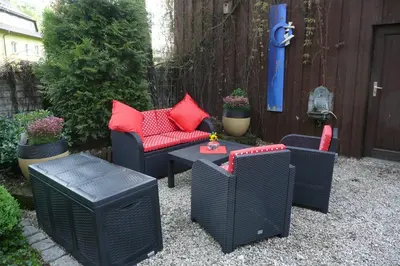 Ein Sitzbereich in der Unterkunft Cornelia Kolpak-Krieger