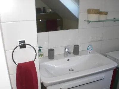 Ein Badezimmer in der Unterkunft Fewo Böhmerwaldblick