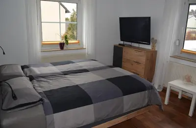 Ein Bett oder Betten in einem Zimmer der Unterkunft Fewo Bauer