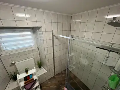 Ein Badezimmer in der Unterkunft Schlossblick