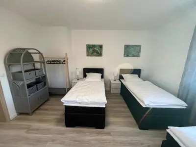 Ein Bett oder Betten in einem Zimmer der Unterkunft Schlossblick
