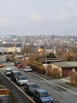 Ein allgemeiner Blick auf Plauen oder ein Stadtblick von der Ferienwohnung aus